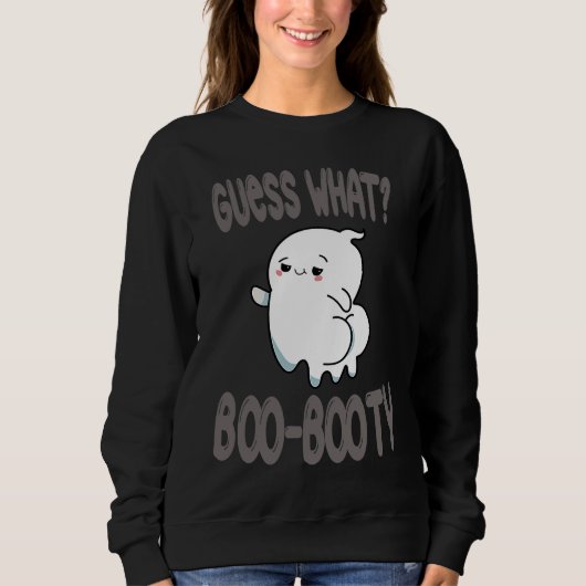 Guess What Ghost Butt halloween boo costume Trui (Voorkant)