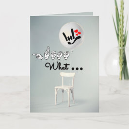 “Guess What… I Love You” – ASL Birthday Card Feestdagen Kaart