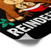 Guess What Reindeer Bu-tt Funny Christmas Family C Poster (Hoek)