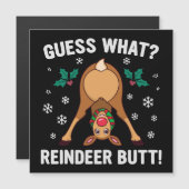 Guess What Reindeer Butt Christmas Joke (Voorkant / Achterkant)