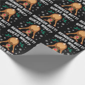 Guess What Reindeer Butt Christmas Joke Cadeaupapier (Hoek)