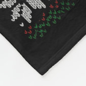 Guess What Reindeer Butt Funny Christmas Reindeer Fleece Deken (Hoek)