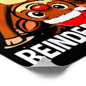 Guess What Reindeer Butt Xmas Santa Funny Christma Poster (Hoek)