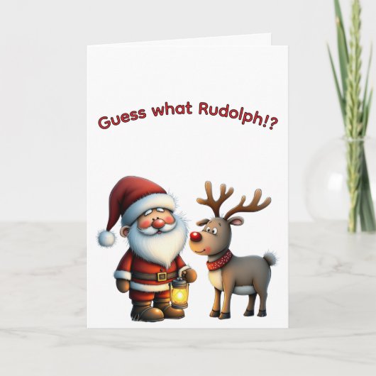 Guess What, Rudolph? Kaart (Voorkant)