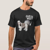 Guess What Shih Tzu Butt ! Funny Dog Mom Dad Rescu T-shirt (Voorkant)