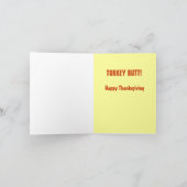 Guess What? Turkey Butt. Note Card Feestdagen Kaart (Binnen)