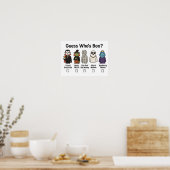 Guess Who's Boo Halloween Party Game 2025 Poster (Keuken)