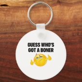 Guess Who's Got A Cheeky Joke Sarcastic Adult  Sleutelhanger (Voorkant)
