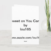 Guess Who's Sweet on You Feestdagen Kaart (Achterkant)