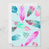 Guess Who's Two, Pink Owl 2nd Birthday Kaart (Achterkant)