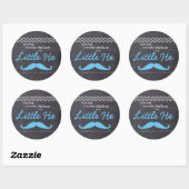 "Guessing Baby Boy" - "Little He" Geslacht onthull Ronde Sticker (Vel)