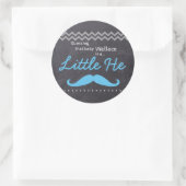 "Guessing Baby Boy" - "Little He" Geslacht onthull Ronde Sticker (Tas)
