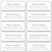 Guest Adresetiketten Bestel op 6" of 8"! Sticker (Voorkant)