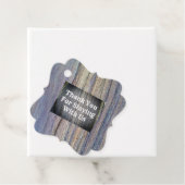 Guest Appreciance Rustic Woodgrain Dank je Bedankjes Labels (In situ)