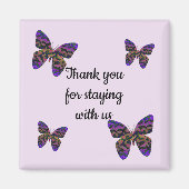 Guest Appreciation Colorful Butterflies Bedankt Magneet (Voorkant)