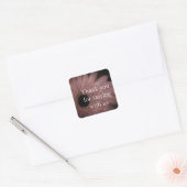 Guest Appreciation Home Rental Floral Hartelijk da Vierkante Sticker (Envelop)