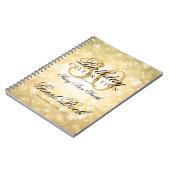 Guest book 30th Birthday Gold Winter Wonderland Notitieboek (Linkerzijde)
