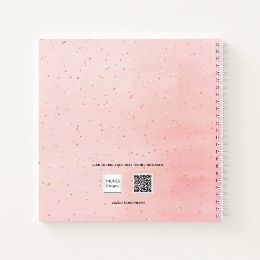 Guest book afstuderen zwart roze goudscript notitieboek (Achterkant)