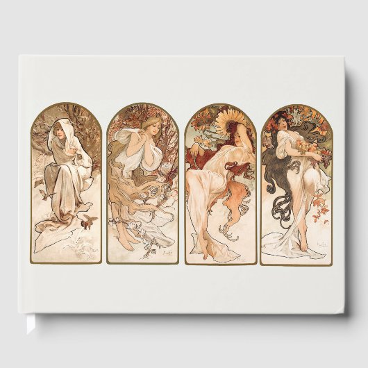 GUEST BOOK : ALPHONS MARIA MUCHA : DE SEIZOEN GASTENBOEK (Voorkant)