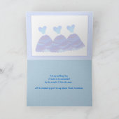 Guest Book Attendant Uitnodiging met blauwe jurken (Binnen)