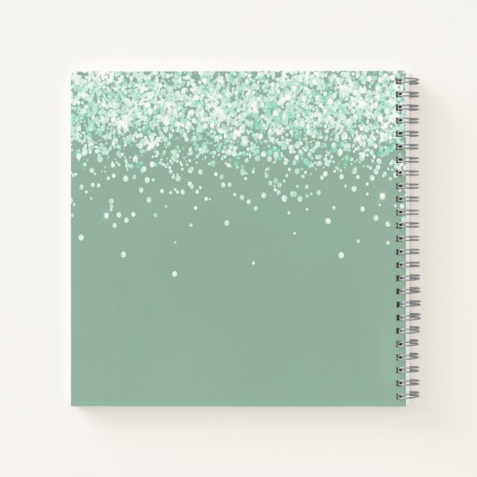 Guest book baby shower sage green teddybeer notitieboek (Achterkant)