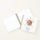 Guest Book Baptism Bow Girl Photo Notitieboek (Binnen)