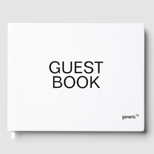 GUEST BOOK-bezoekersregister via genericTM Gastenboek (Voorkant)
