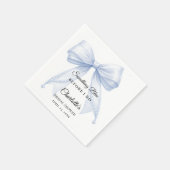Guest book Bridal Shower bow something blue Servet (Hoek)