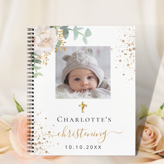 Guest book christening fotomeisje notitieboek