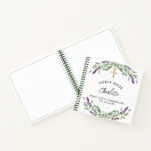 Guest book Communlavender violet eucalyptus Notitieboek (Binnen)