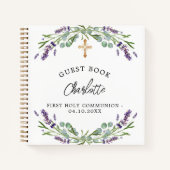 Guest book Communlavender violet eucalyptus Notitieboek (Voorkant)