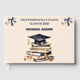Guest Book-Custom Name & Class Year Keepsake Gastenboek