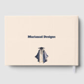 Guest Book-Custom Name & Class Year Keepsake Gastenboek (Achterkant)