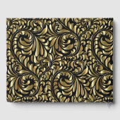 Guest Book - Drama in Black en Gold Gastenboek (Achterkant)