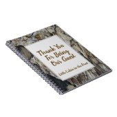 Guest Book Driftwood Grain Foto Rustic Woodgrain Notitieboek (Rechterzijde)