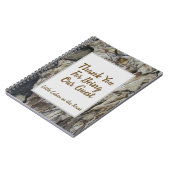 Guest Book Driftwood Grain Foto Rustic Woodgrain Notitieboek (Linkerzijde)