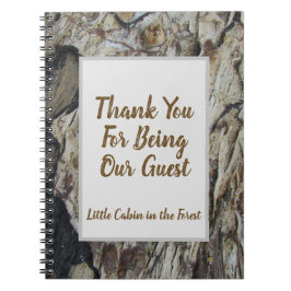 Guest Book Driftwood Grain Foto Rustic Woodgrain Notitieboek
