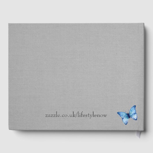 Guest Book - Floral and Butterfly Design Gastenboek (Achterkant)