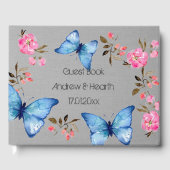 Guest Book - Floral and Butterfly Design Gastenboek (Voorkant)