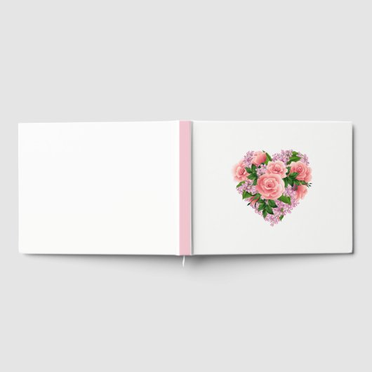 Guest Book-Floral Heart Gastenboek (Volledig)