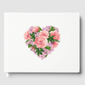 Guest Book-Floral Heart Gastenboek (Voorkant)