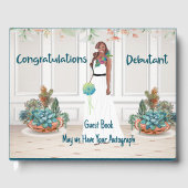 Guest Book for Black Debutante Celebration Gastenboek (Voorkant)