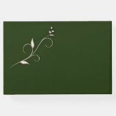 Guest Book for Hunter Green Wedding Gastenboek (Achterkant)