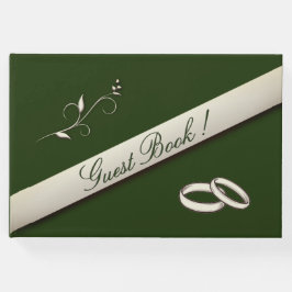 Guest Book for Hunter Green Wedding Gastenboek
