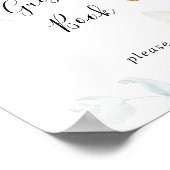 Guest Book Gold Eucalyptus Calligraphy Sign Poster (Hoek)