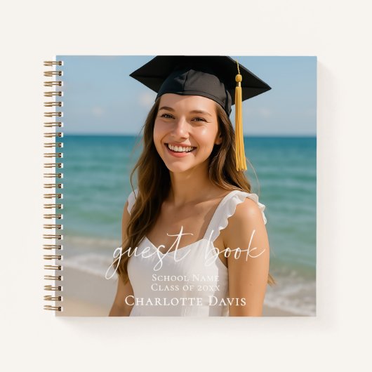 Guest book graduation photo script notitieboek (Voorkant)