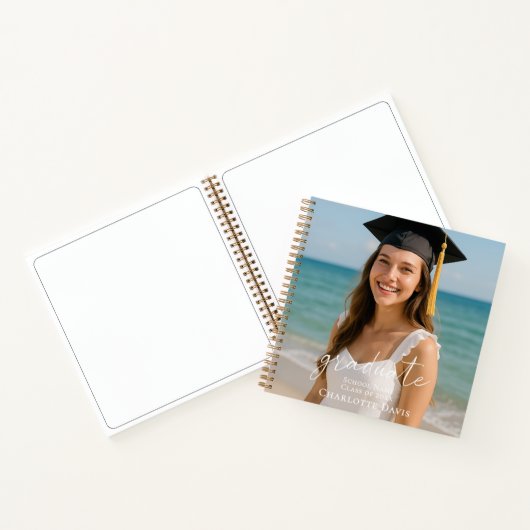 Guest book graduation photo script  notitieboek (Binnen)