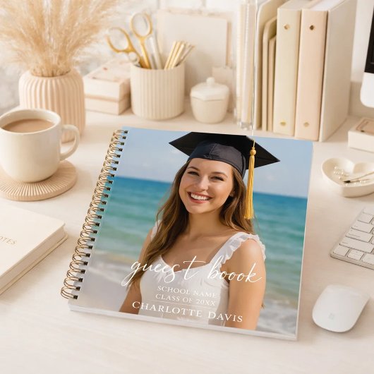 Guest book graduation photo script  notitieboek