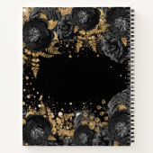 Guest book herdenkt zwarte goudbegrafenis notitieboek (Achterkant)