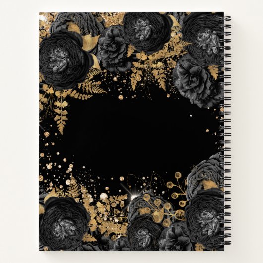 Guest book herdenkt zwarte goudbegrafenis notitieboek (Achterkant)